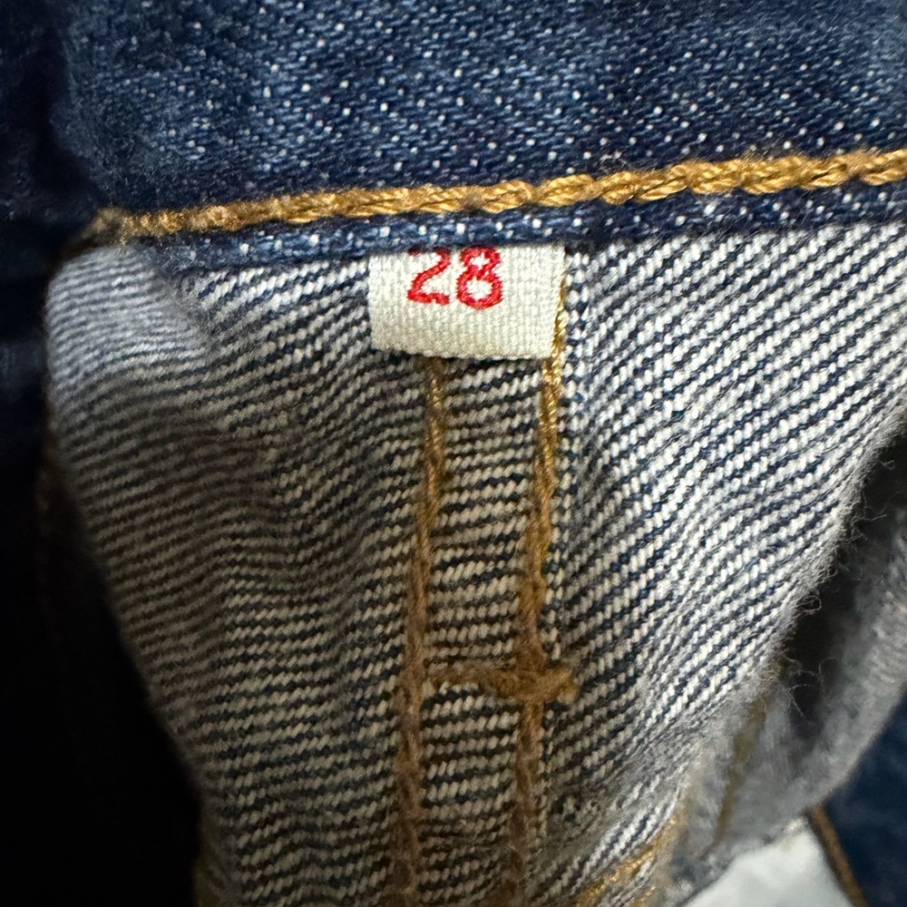 Levi's Blue Denim Mini Skirt with Back Pockets US 28 - Picture 4 of 6